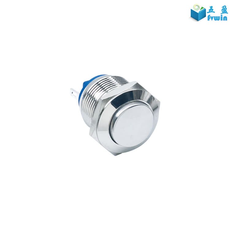 19mm reset led metal push button switch with 6pins